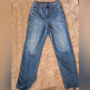 * 201 Old‎ Navy Blue Denim Jeans, Tall, Altered At Waist, 8 Tall